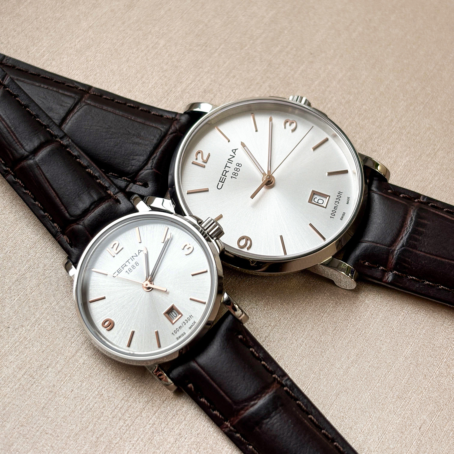 Certina C0172101603701 + C0174101603701 zegarek DS Caimano - miniatura 2