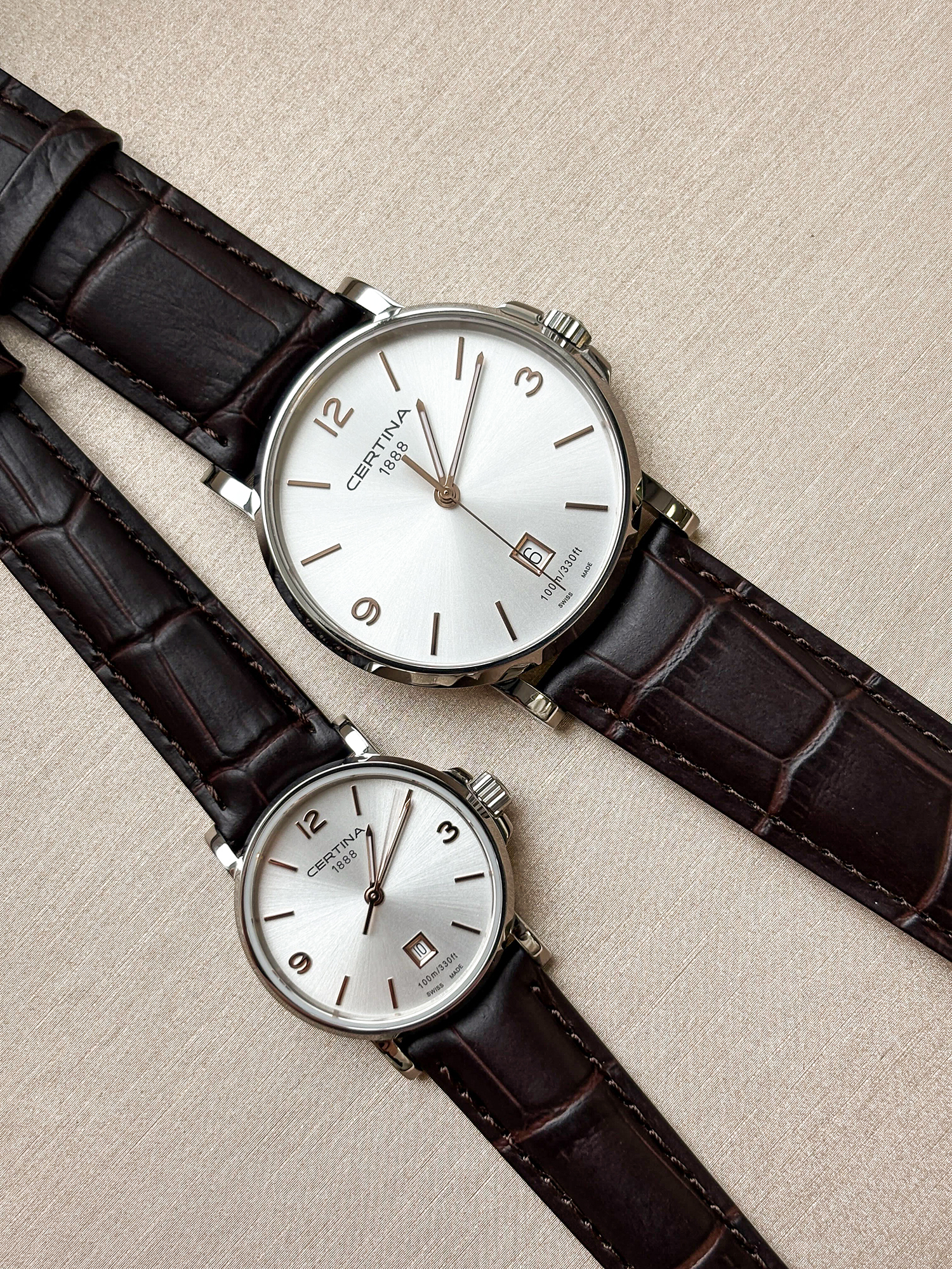 Certina C0172101603701 + C0174101603701 zegarek DS Caimano - miniatura 4