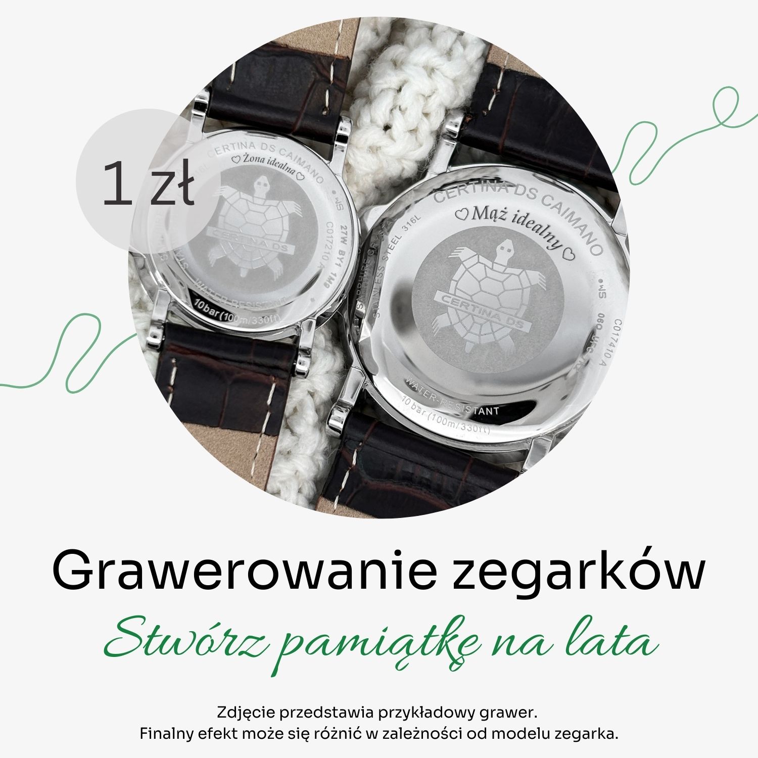 Certina C0172101603701 + C0174101603701 zegarek DS Caimano - miniatura 10