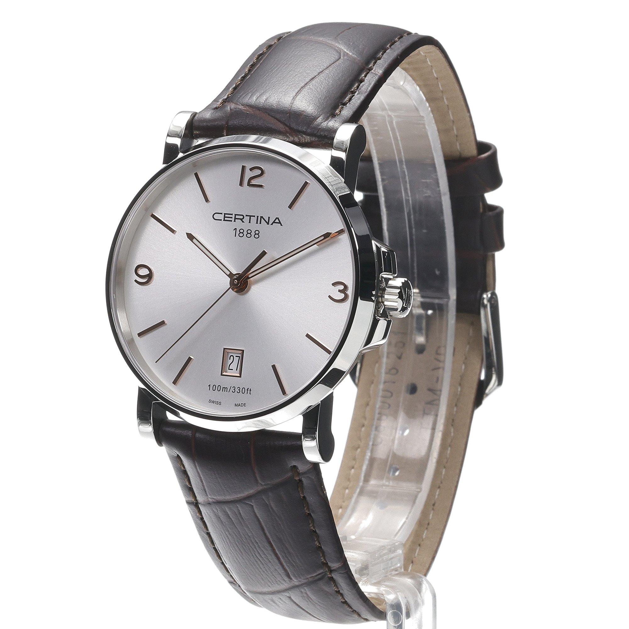Certina C0174101603701 DS Caimano 38mm zegarek klasyczny DS Caimano