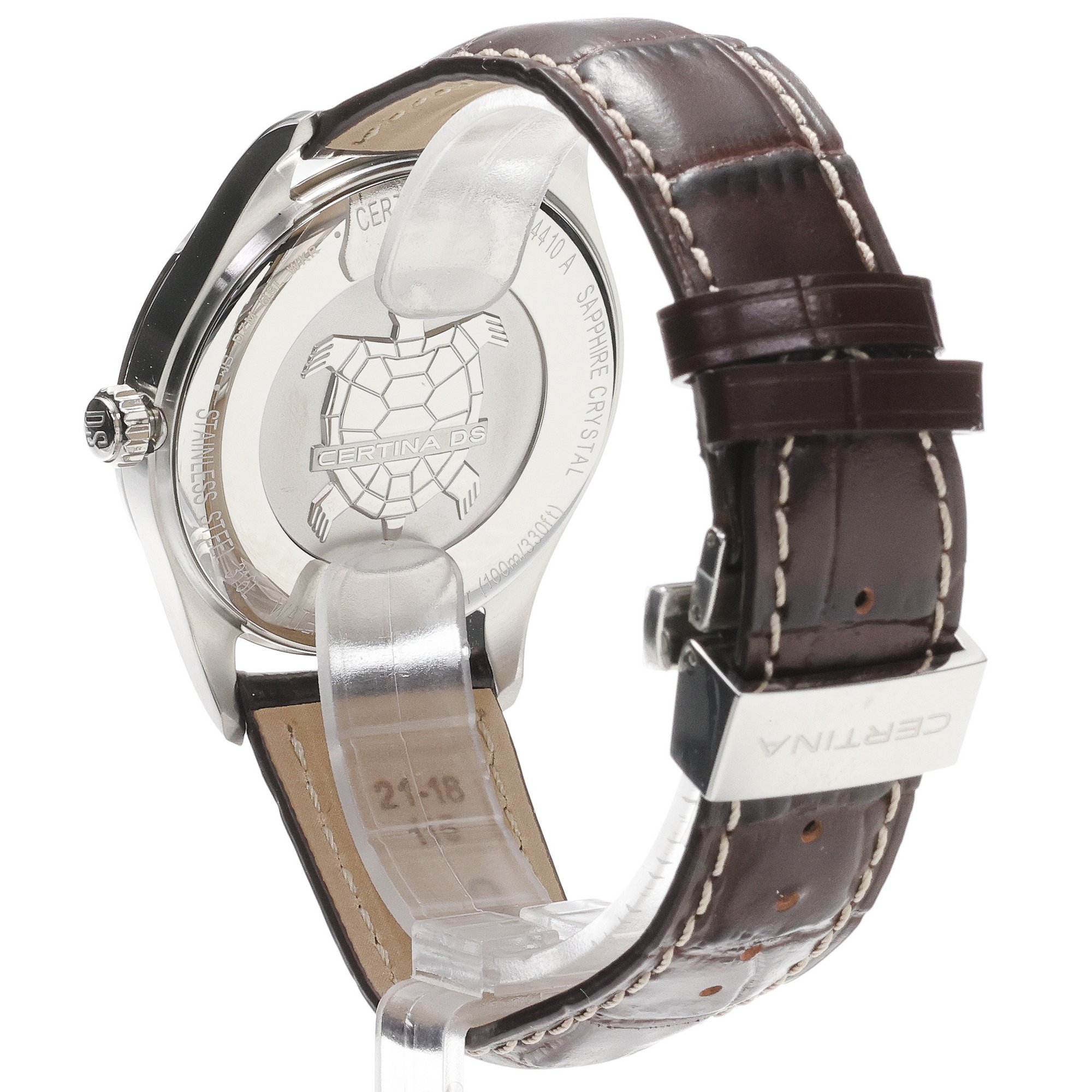 Certina C0244101604120 zegarek srebrny klasyczny DS-2 pasek - miniatura 4