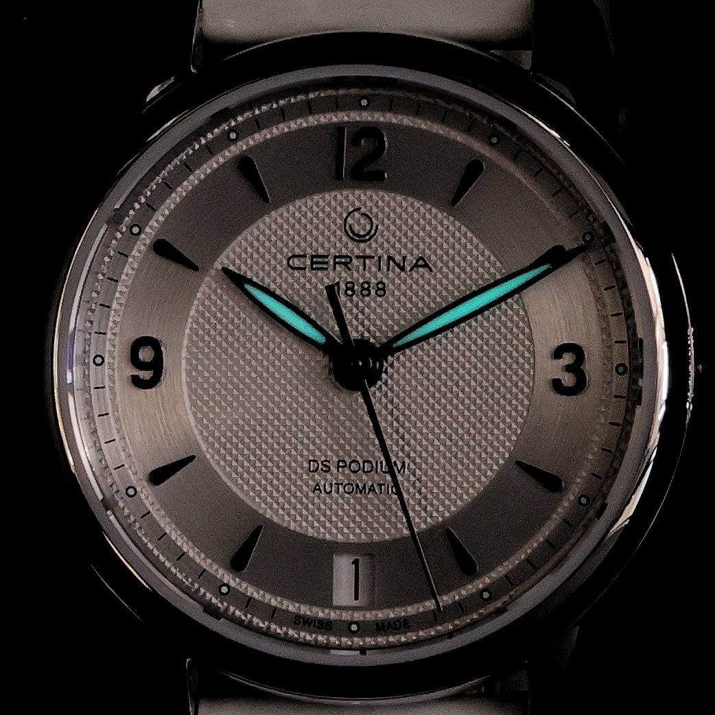 Certina C0252071603700 zegarek srebrny klasyczny DS Podium pasek - miniatura 5