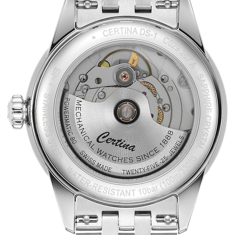 Certina C0292071105100 DS-1 DS-1 Powermatic 80 38mm zegarek męski klasyczny szafirowe - miniatura 8