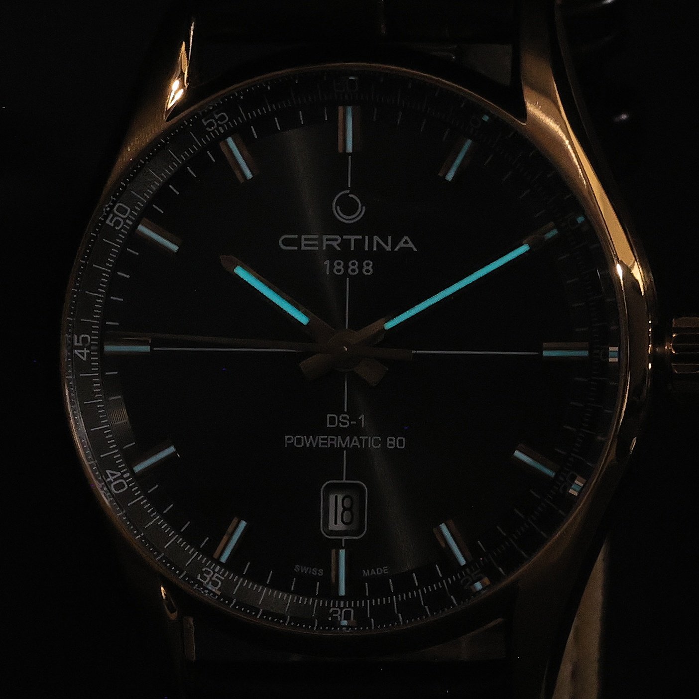 Certina C0294073608100 zegarek różowe złoto klasyczny DS-1 pasek