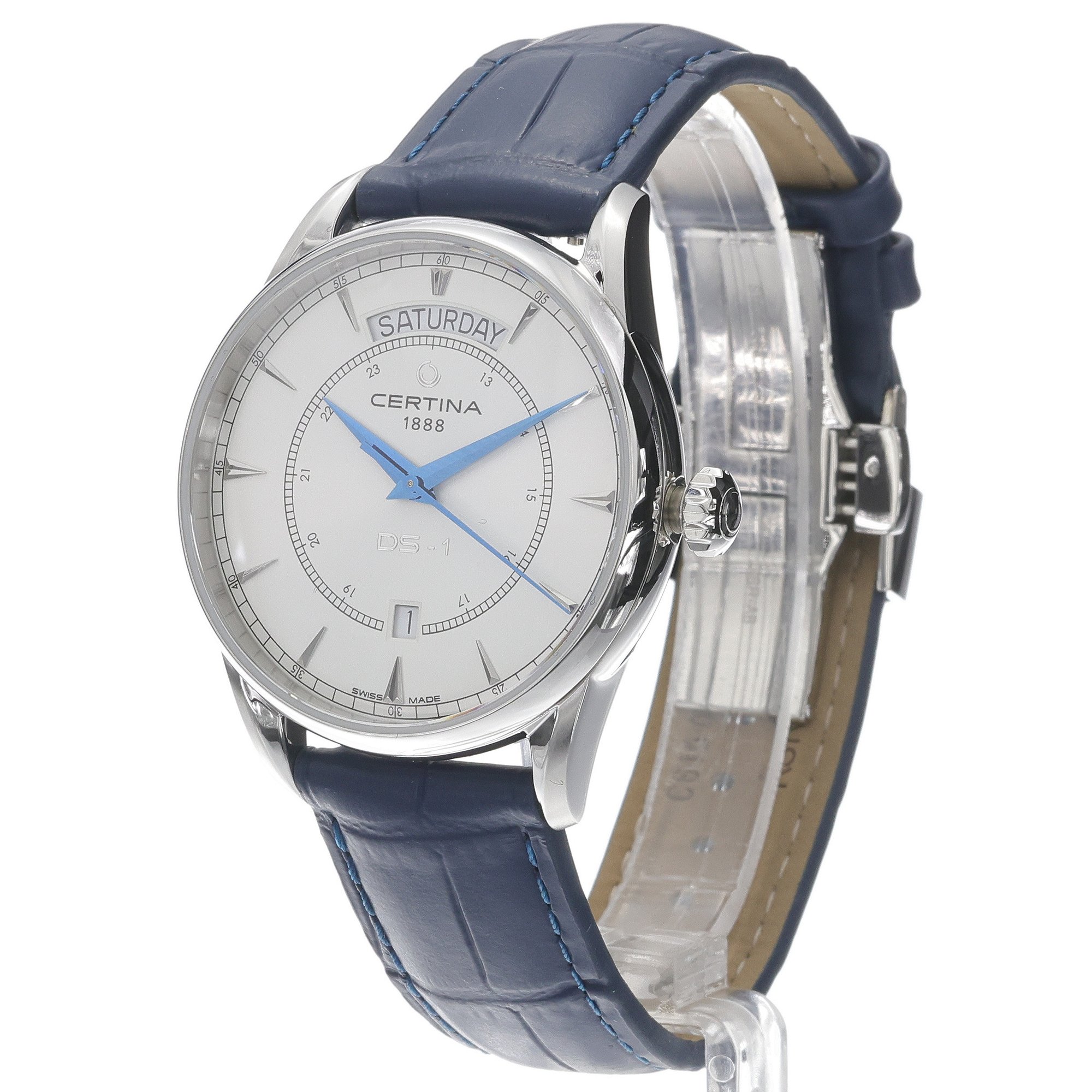 Certina C0294301601100 zegarek męski DS-1 srebrny