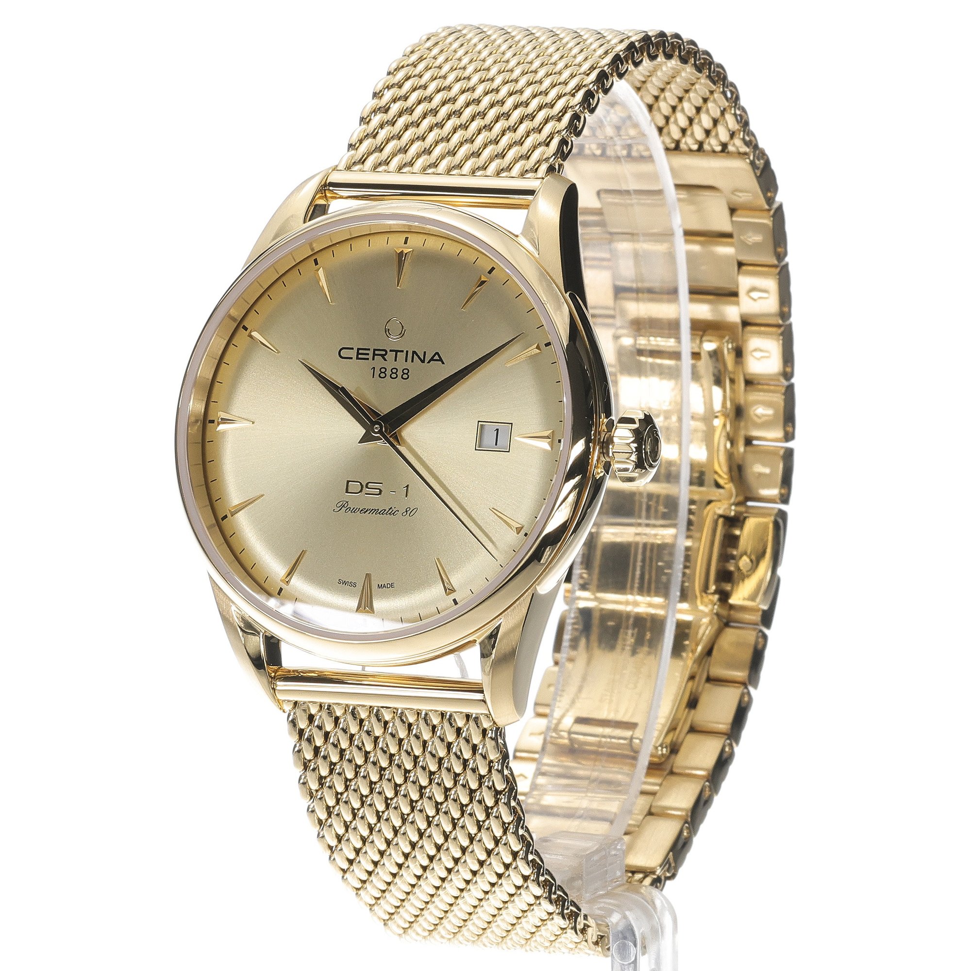 Certina C0298073336100 zegarek męski DS-1 złoty - miniatura 2