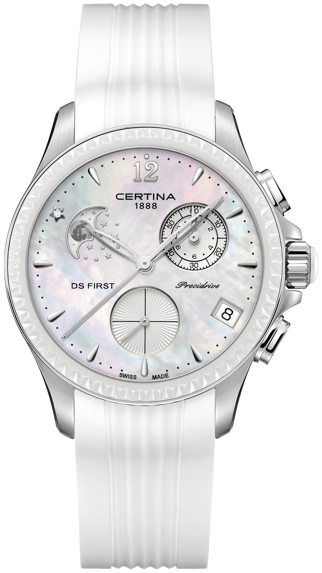 Certina DS First Lady Chronograph Moon Phase 38mm C030.250.17.106.00