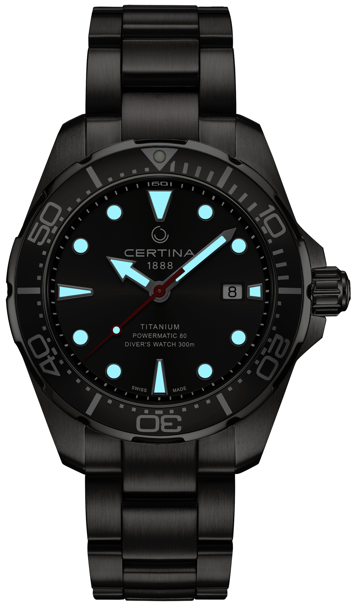 Certina C032.407.44.081.00 DS Action Diver Automatic DS Action sportowy zegarek szary - miniatura 9