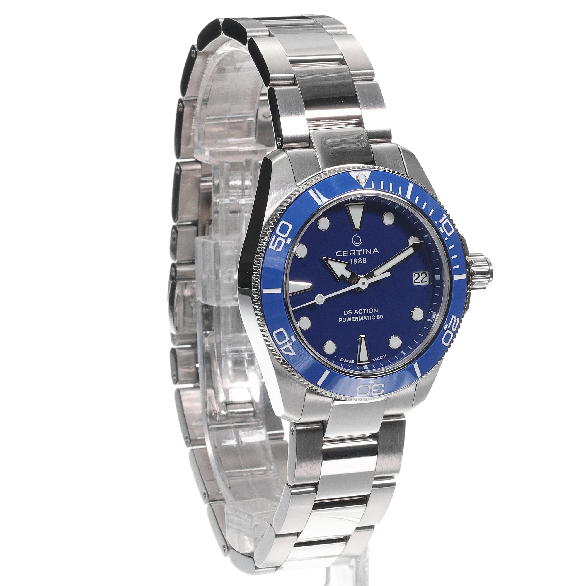 Certina C0320071104100 DS Action DS Action Lady 35mm zegarek damski elegancki szafirowe