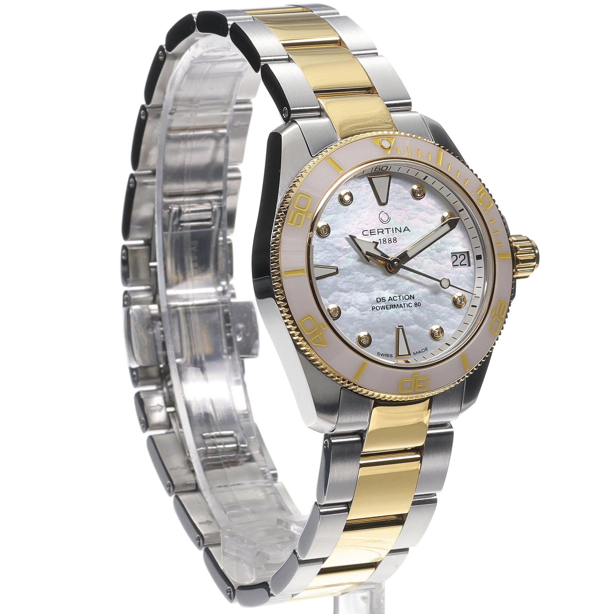 Certina C0320072211600 DS Action DS Action Lady Diamonds 35mm zegarek damski elegancki szafirowe - miniatura 3