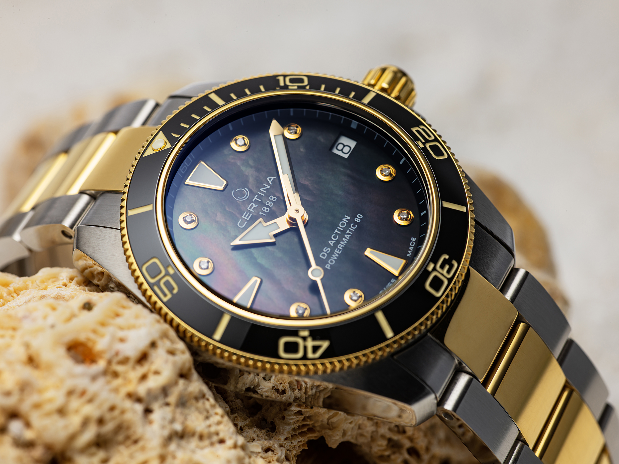 Certina C0320072212600 DS Action Lady Diamonds zegarek elegancki DS Action
