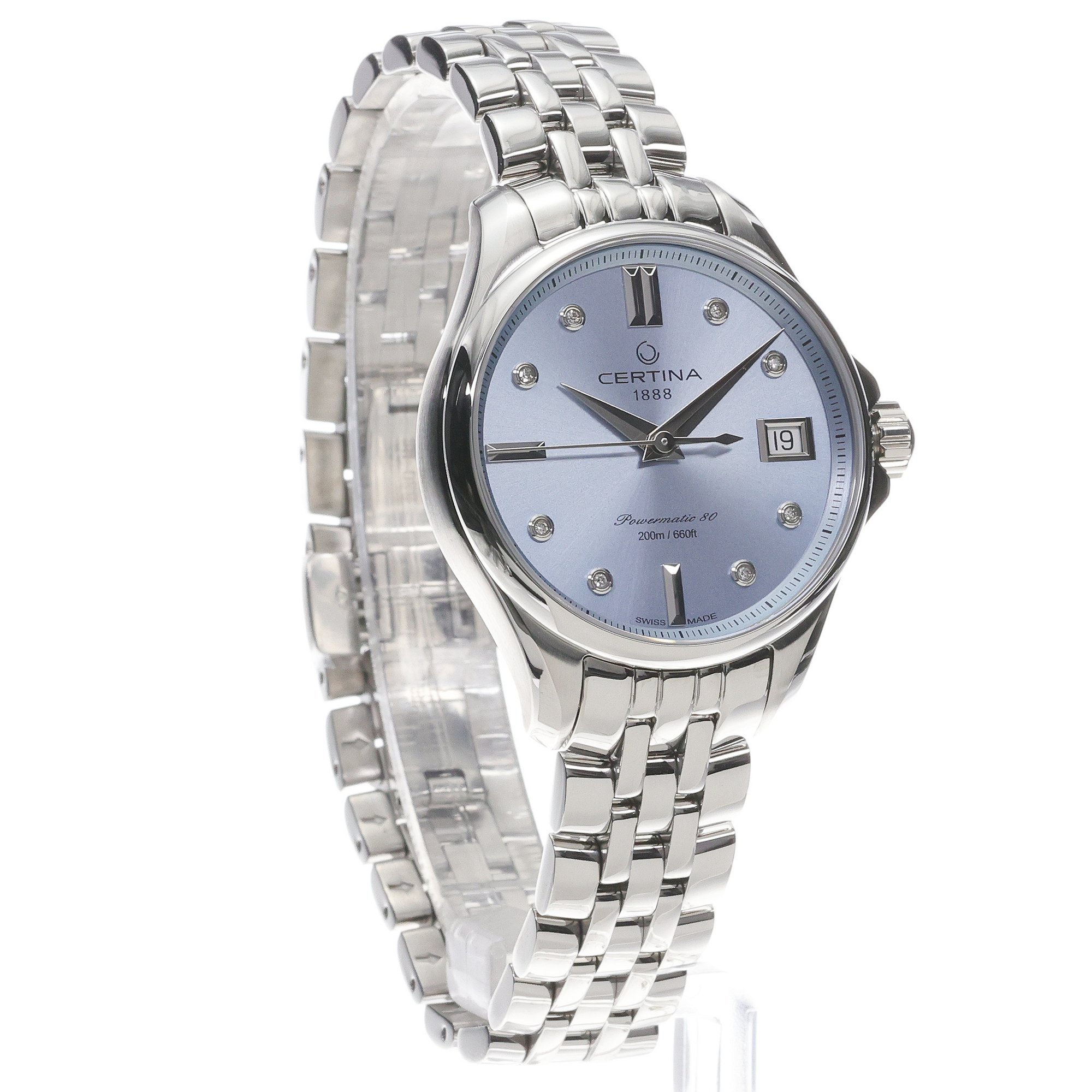 Certina C0322071104600 zegarek srebrny elegancki DS Action bransoleta - miniatura 3