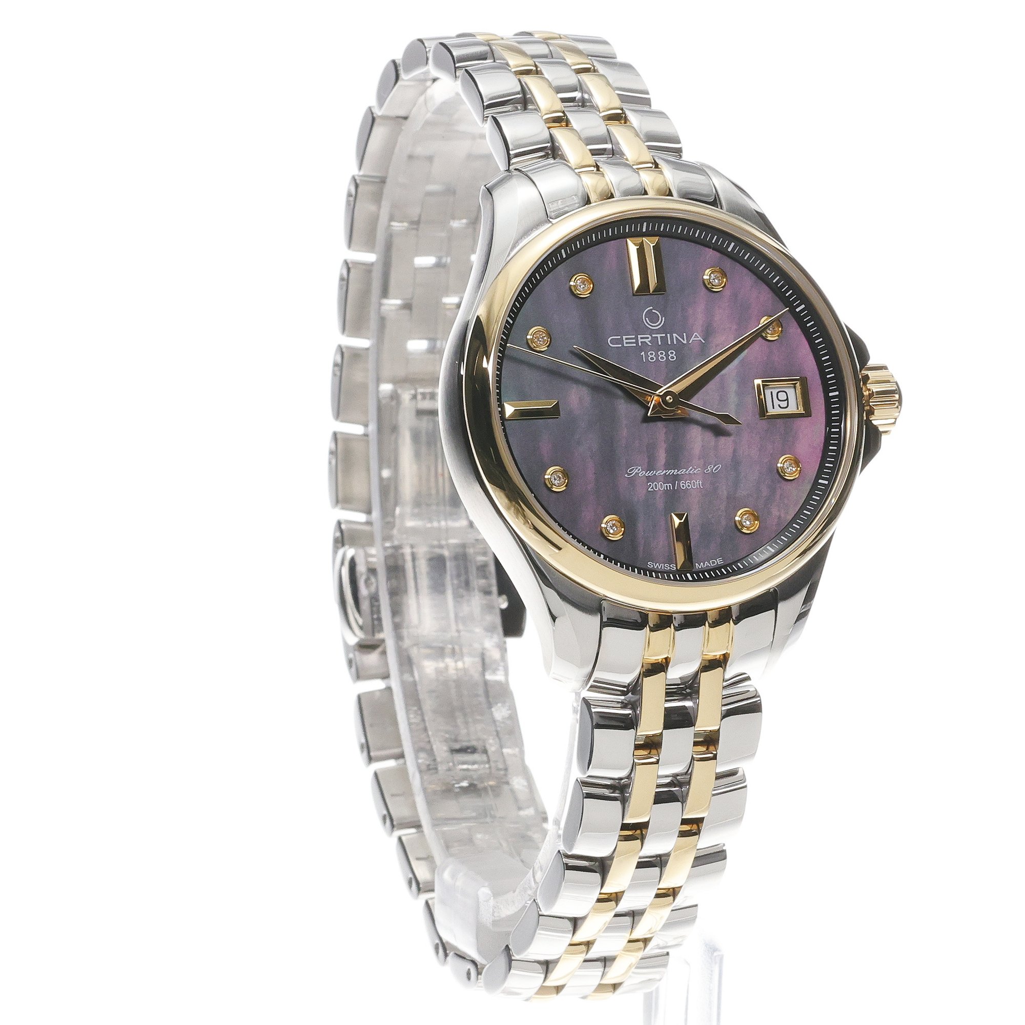 Certina C0322072212600 zegarek srebrny elegancki DS Action bransoleta