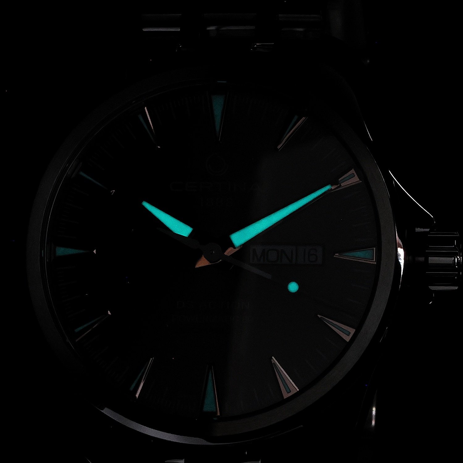 Certina C0324301108101 DS Action Day-Date 41mm DS Action klasyczny zegarek srebrny - miniatura 5