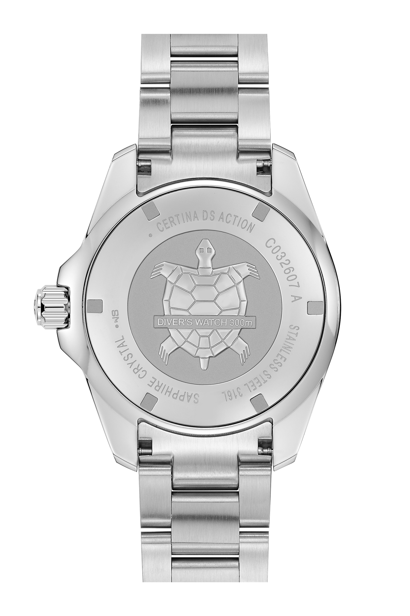 Certina C0326071105100 zegarek srebrny sportowy DS Action bransoleta