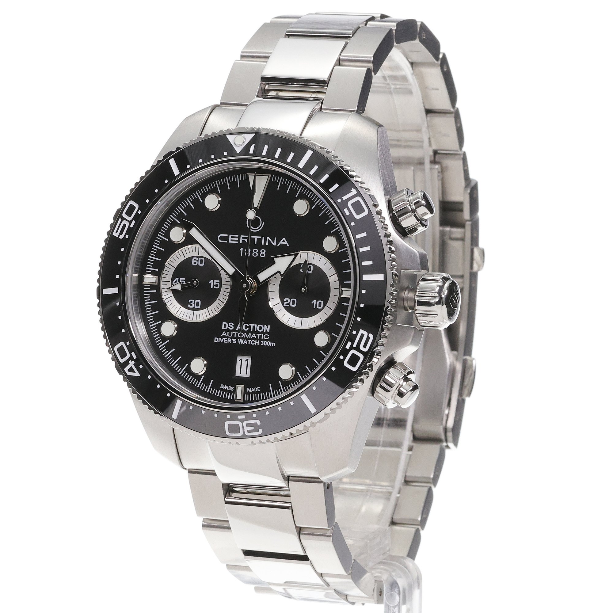 Certina C0328271105100 zegarek męski sportowy DS Action bransoleta - miniatura 2