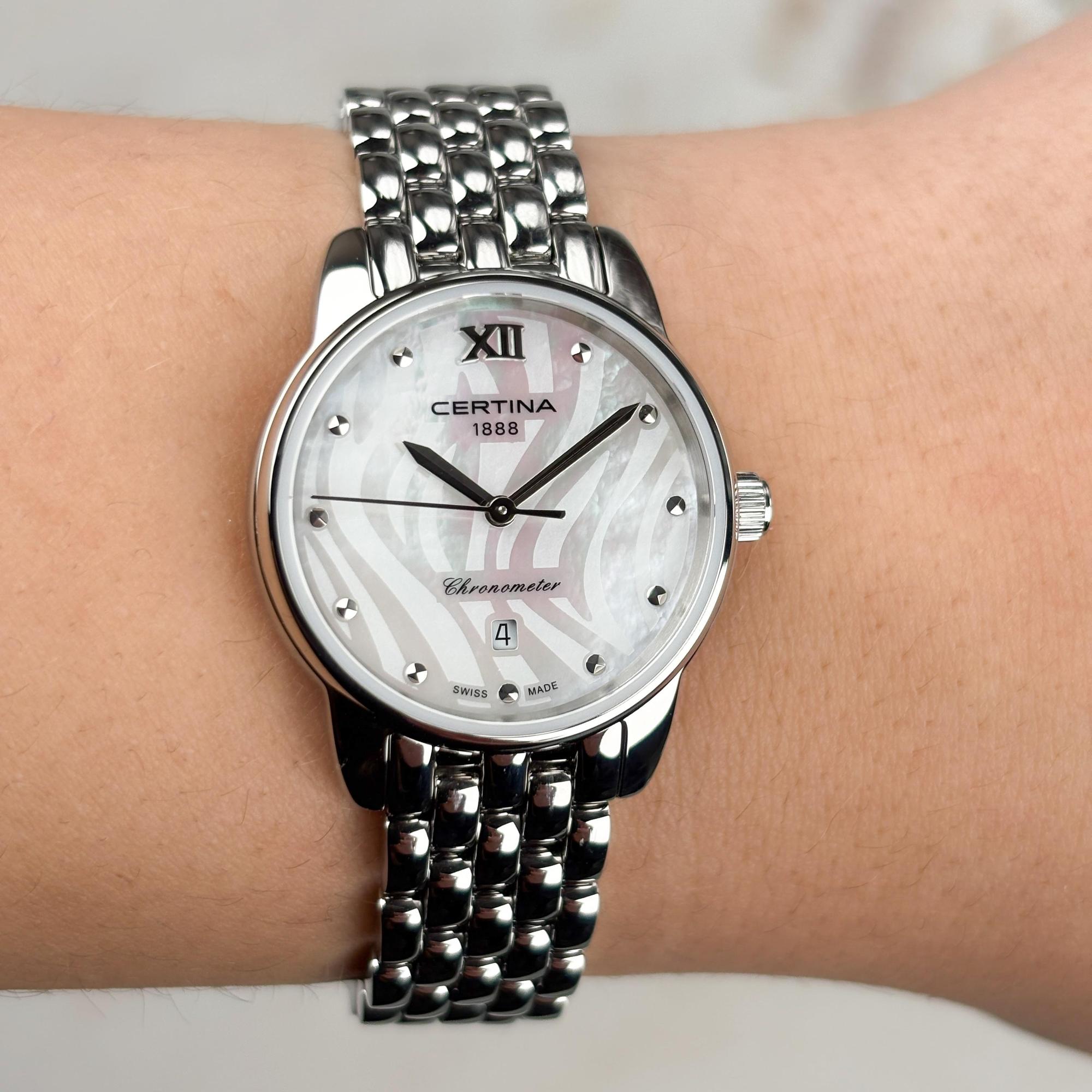 Certina C0330511111800 DS-8 DS-8 Lady 27mm zegarek damski klasyczny szafirowe - miniatura 8