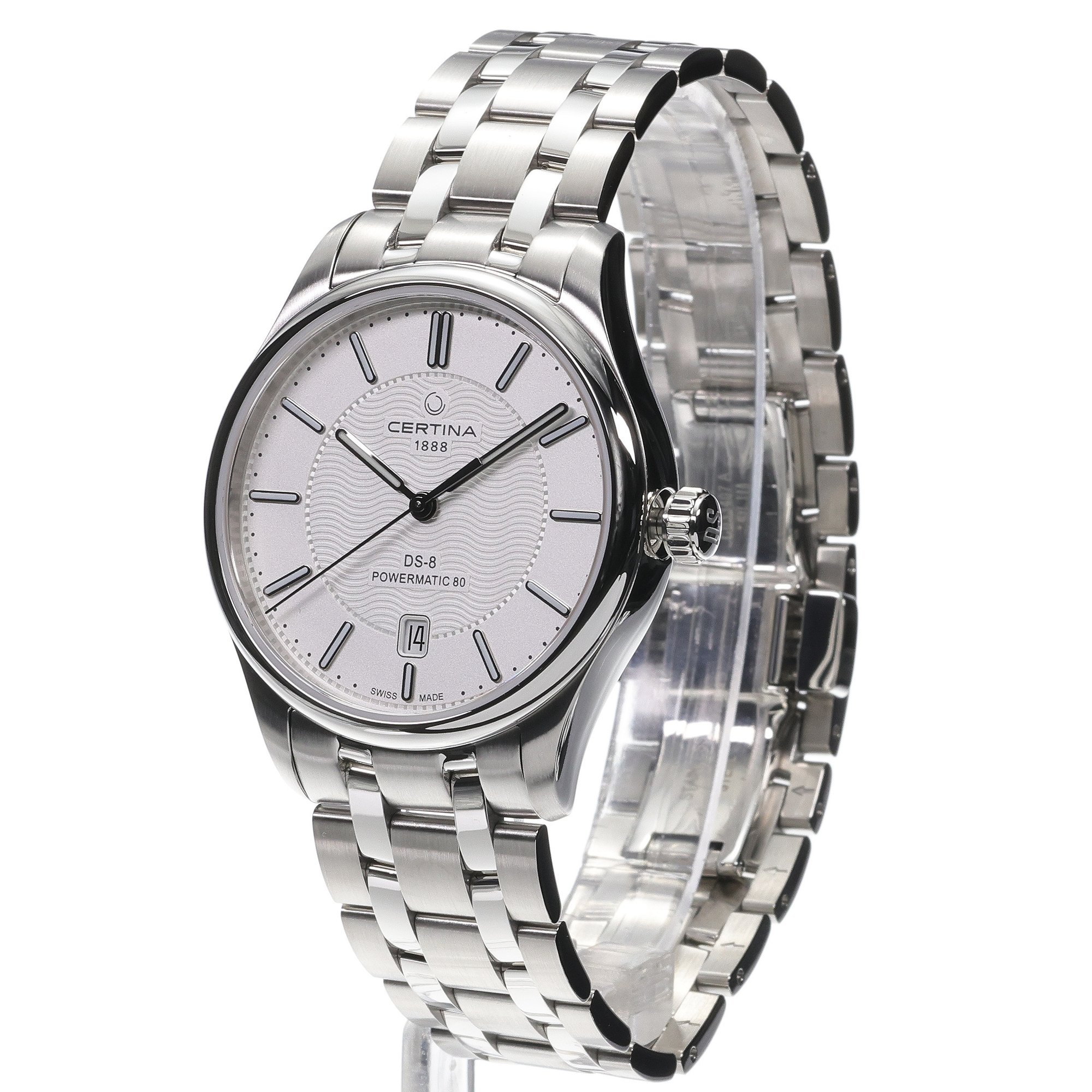 Certina C0334071103100 DS-8 Powermatic 80 39mm zegarek klasyczny DS-8 - miniatura 2