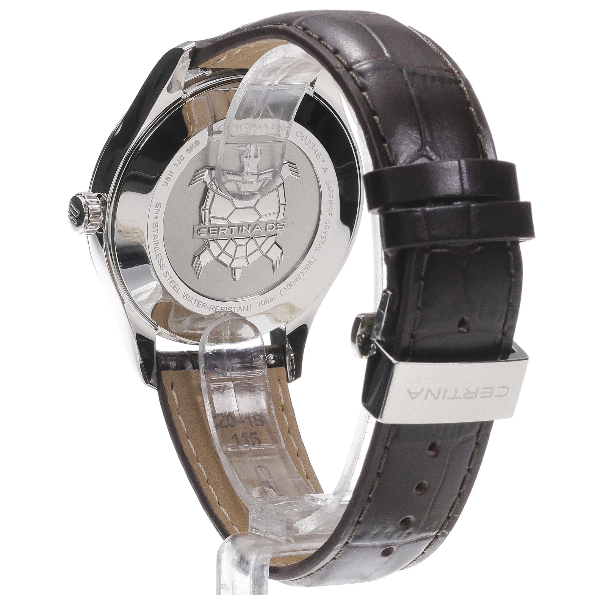 Certina C0334571603100 DS-8 Moon Phase 40mm DS-8 klasyczny zegarek srebrny - miniatura 4
