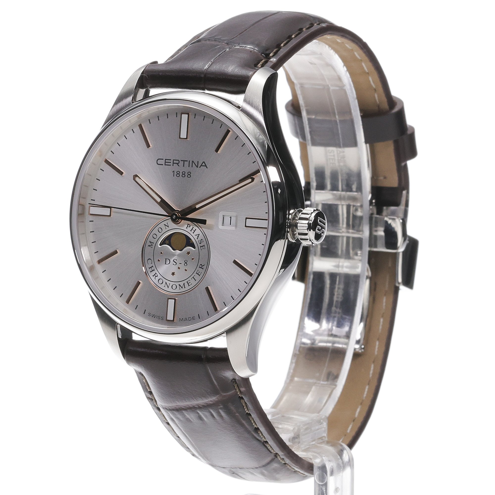 Certina C0334571603100 zegarek męski klasyczny DS-8 pasek - miniatura 2