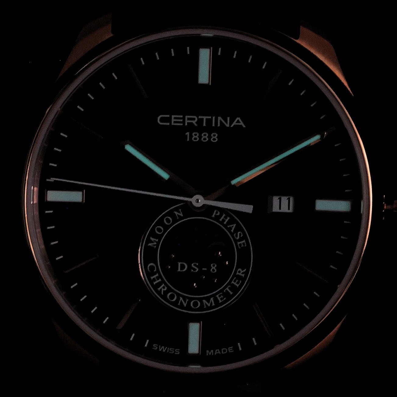 Certina C0334573605100 zegarek męski DS-8 różowe złoto - miniatura 5