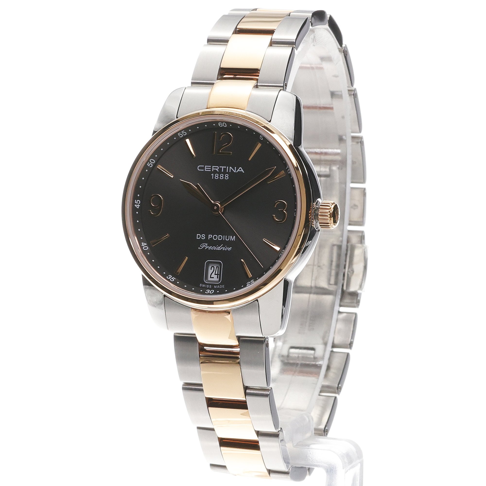 Certina C0342102208700 zegarek srebrny elegancki DS Podium bransoleta - miniatura 2