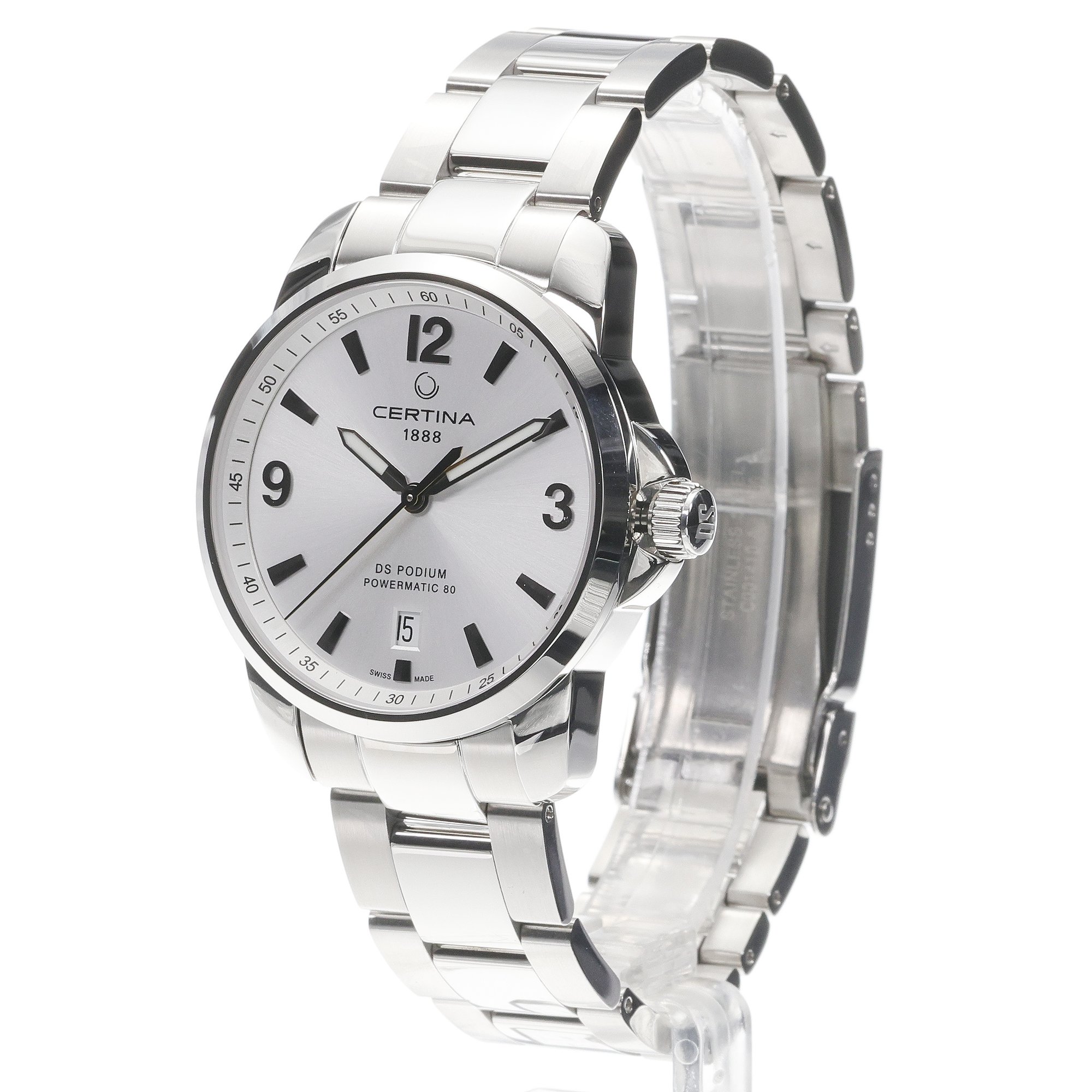 Certina C0344071103700 DS Podium Powermatic 80 38mm zegarek klasyczny DS Podium - miniatura 2