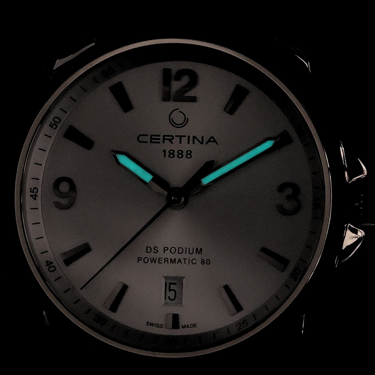Certina C0344071103700 zegarek srebrny klasyczny DS Podium - miniatura 5