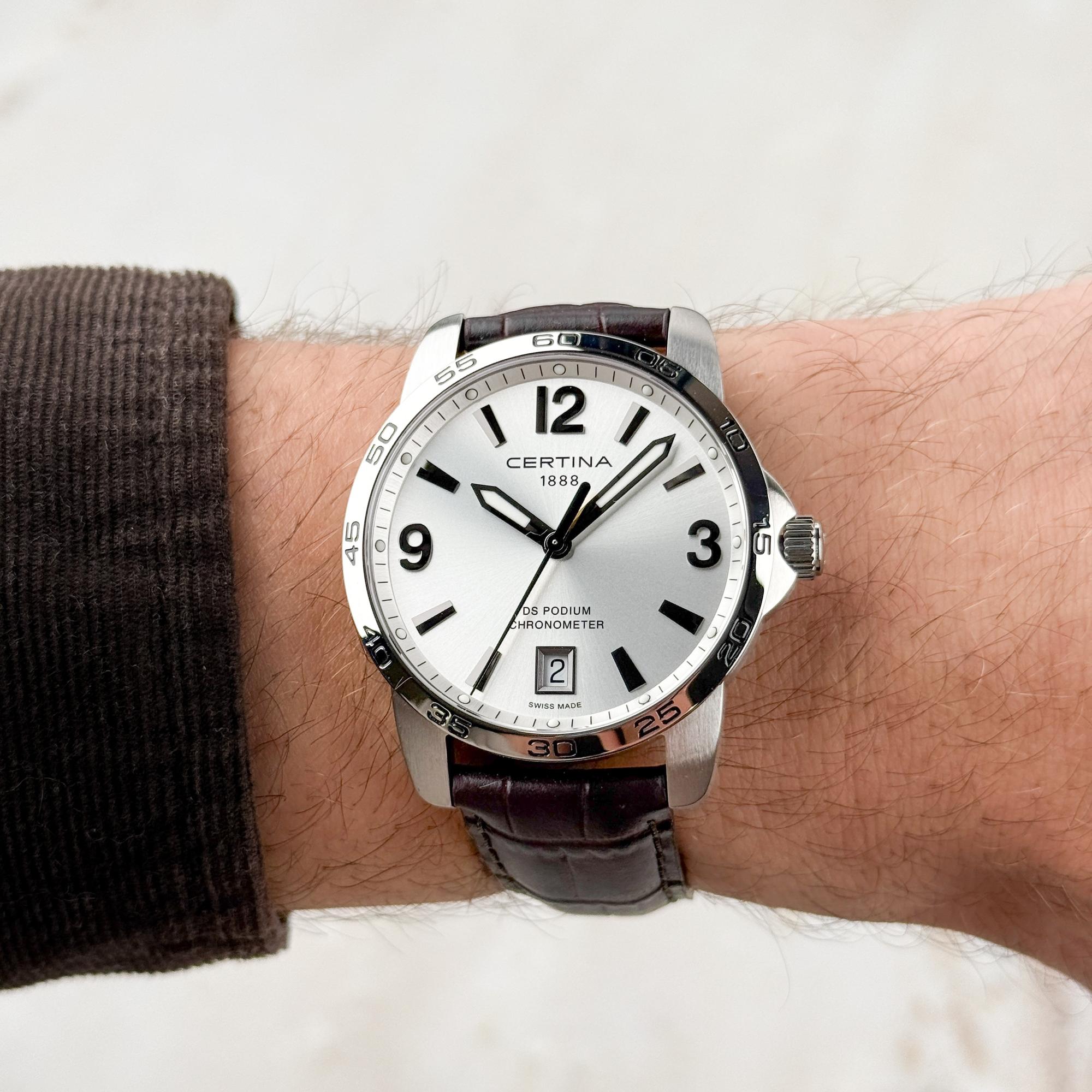 Certina C0344511603700 męski zegarek DS Podium pasek