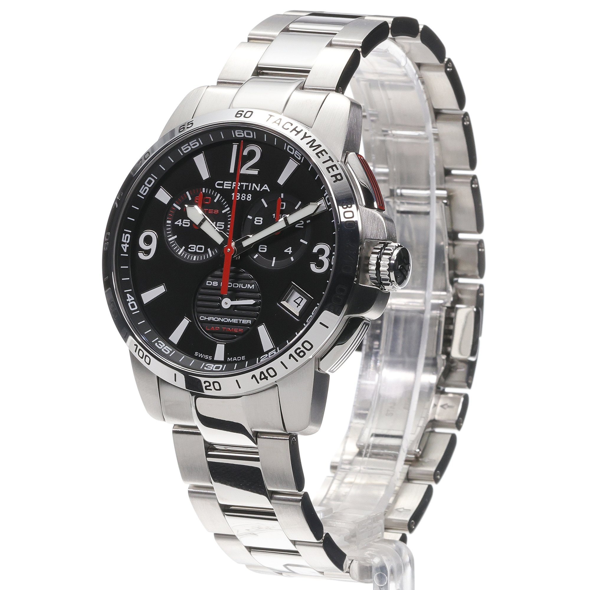Certina C0344531105700 DS Podium Chrono 44mm zegarek klasyczny DS Podium - miniatura 2