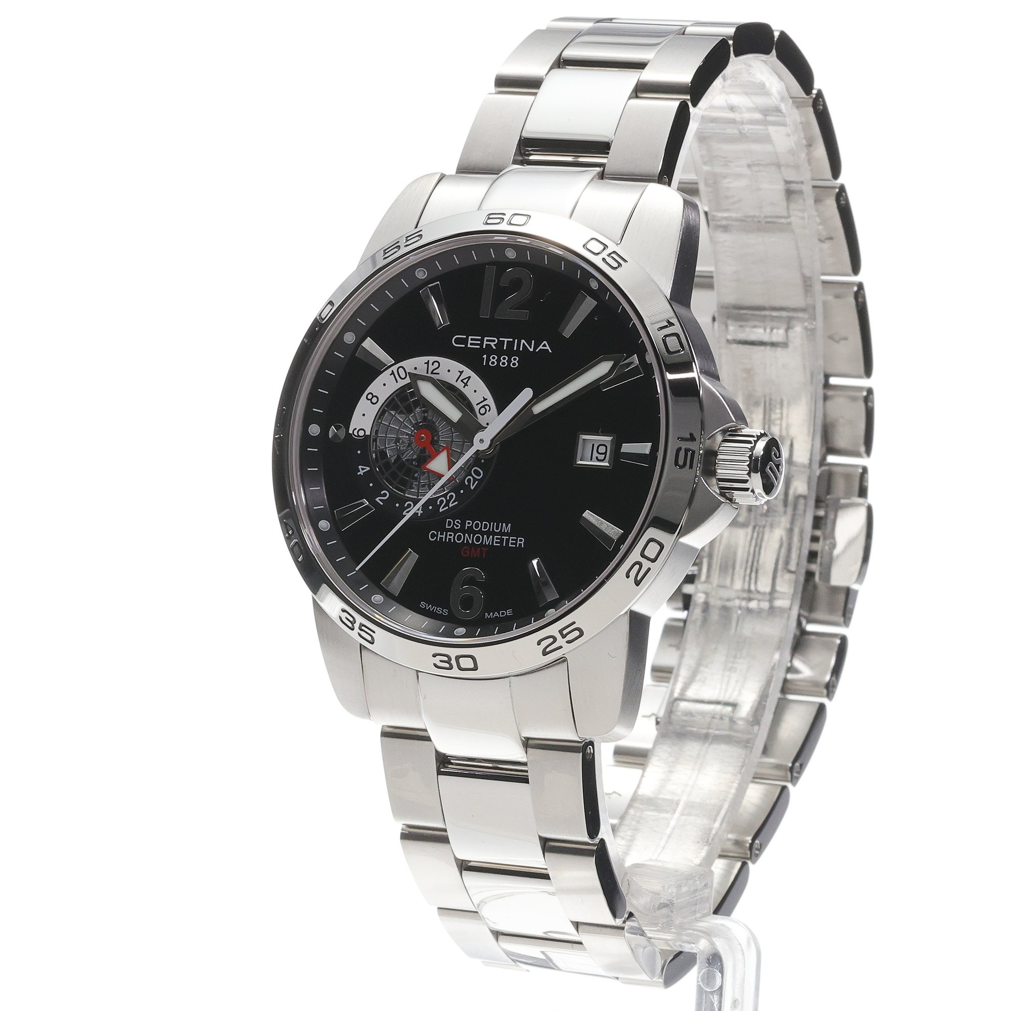 Certina C0344551105700 DS Podium GMT 41mm zegarek klasyczny DS Podium - miniatura 2
