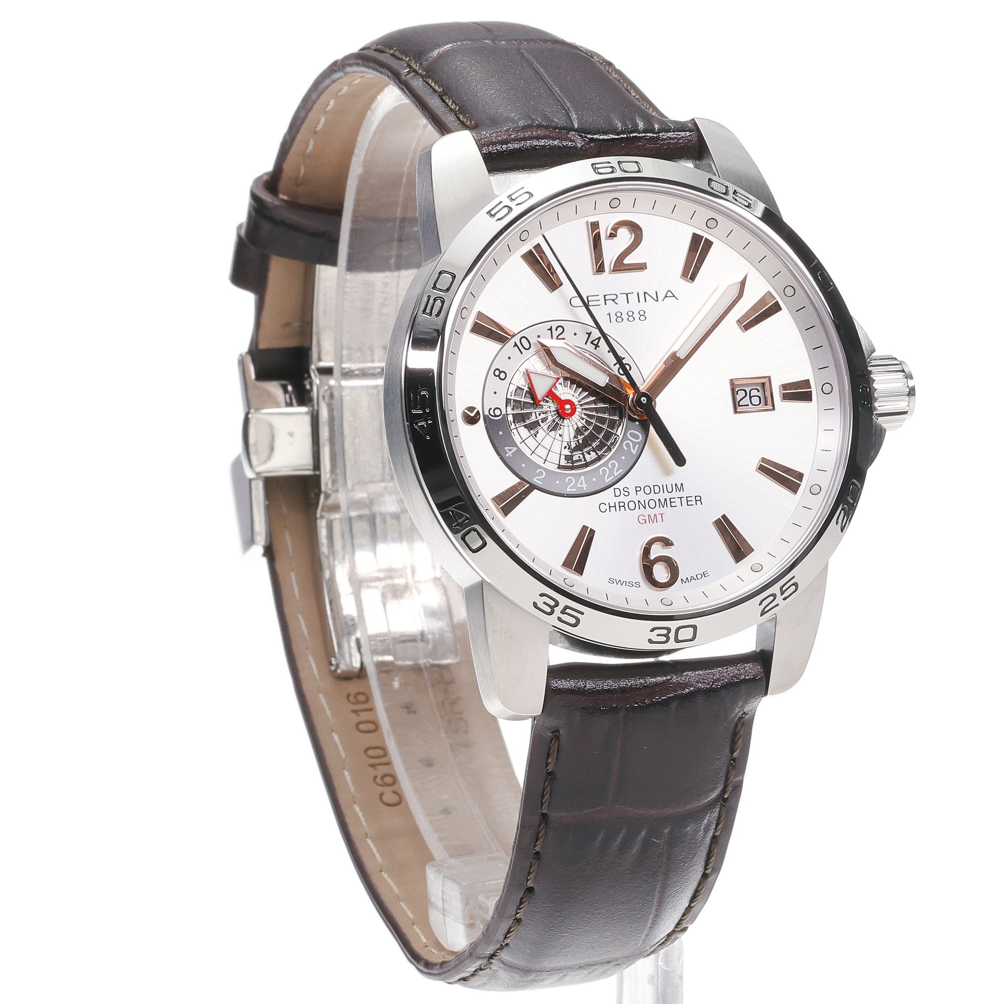 Certina C0344551603701 zegarek męski DS Podium srebrny - miniatura 3