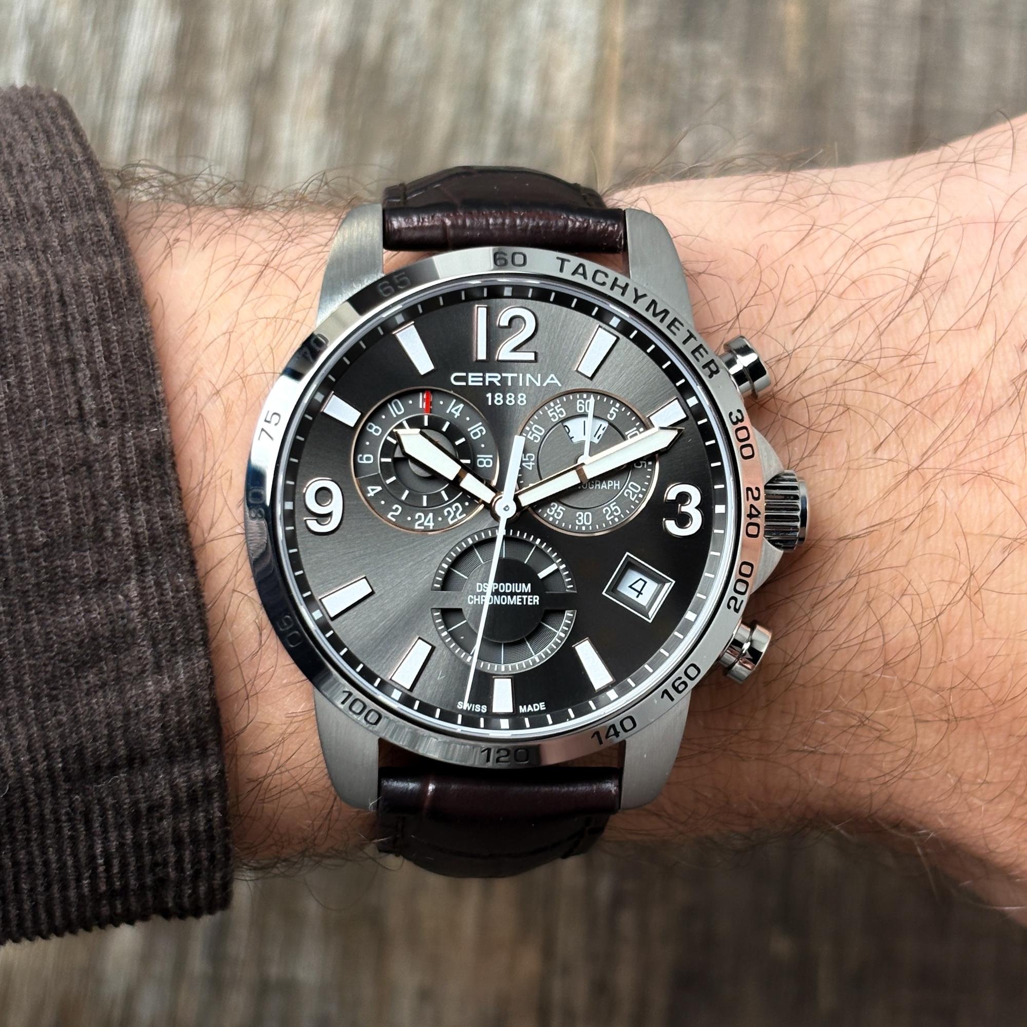 Certina C0346541608701 zegarek DS Podium z chronograf - miniatura 8