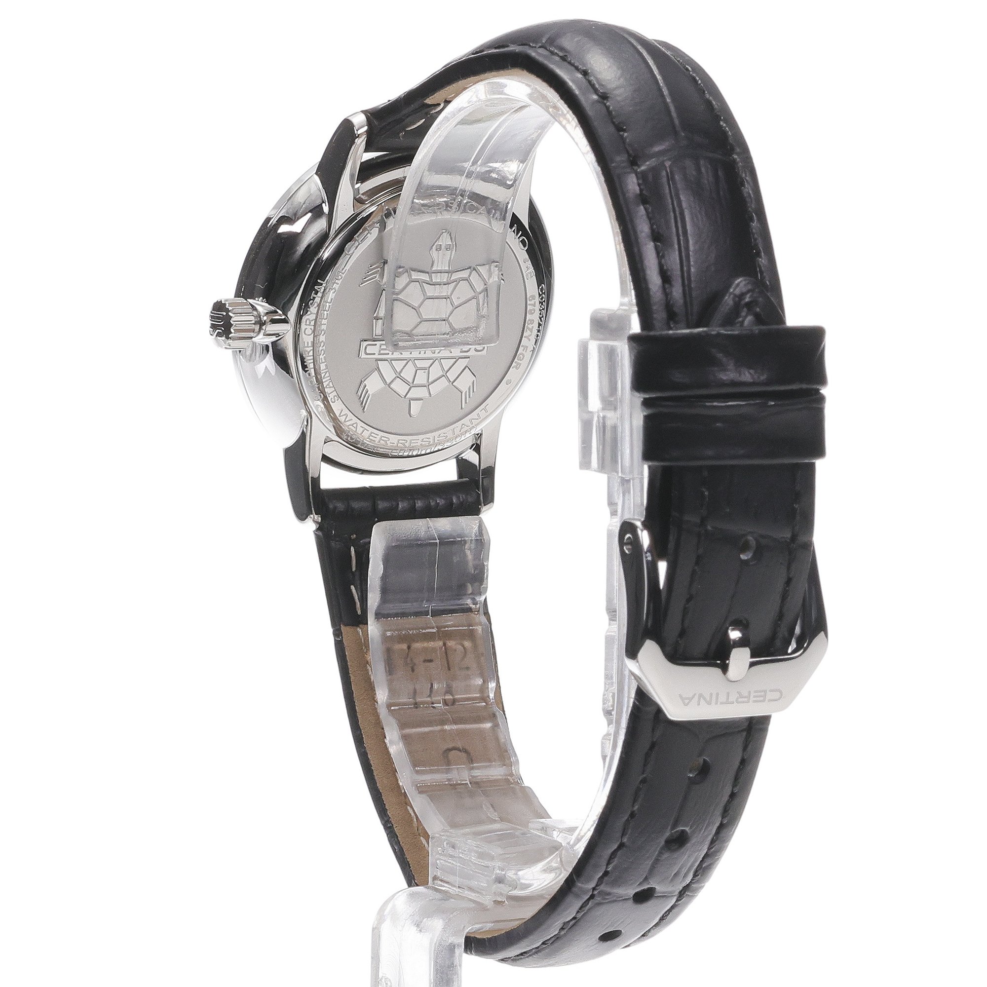 Certina C0352101603700 zegarek srebrny klasyczny DS Caimano pasek - miniatura 4