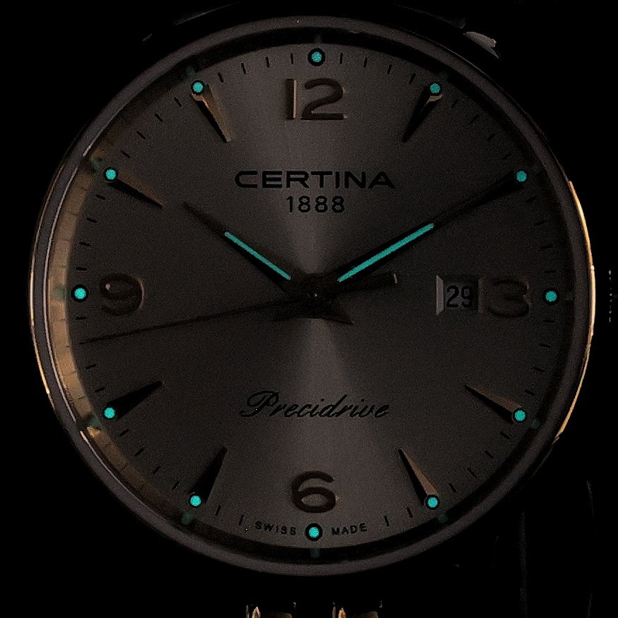 Certina C0352102203702 DS Caimano Lady 28mm DS Caimano klasyczny zegarek srebrny