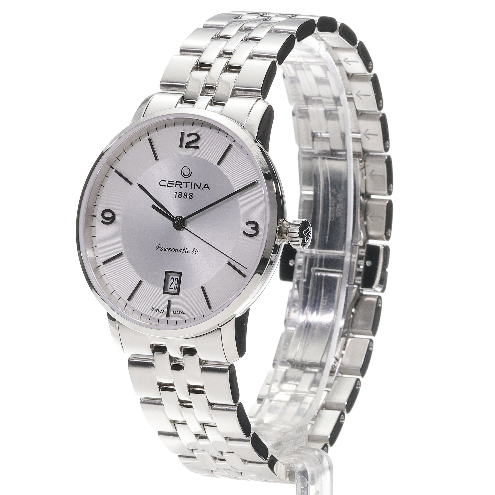 Certina C0354071103700 DS Caimano Powermatic 80 39mm zegarek klasyczny DS Caimano - miniatura 2
