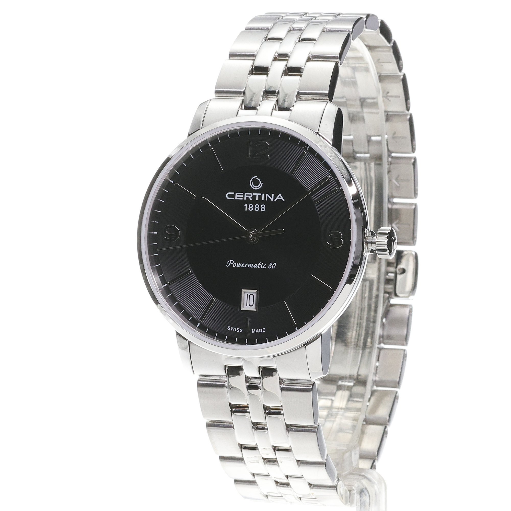 Certina C0354071105700 DS Caimano Powermatic 80 39mm zegarek klasyczny DS Caimano - miniatura 2