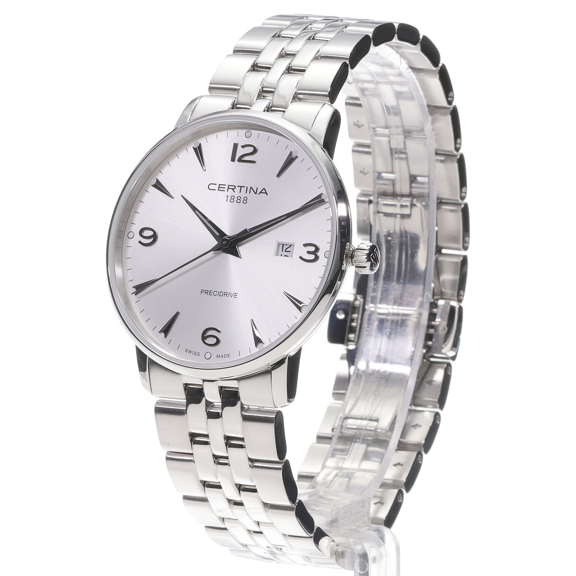 Certina C0354101103700 DS Caimano DS Caimano 39mm zegarek męski klasyczny szafirowe - miniatura 2