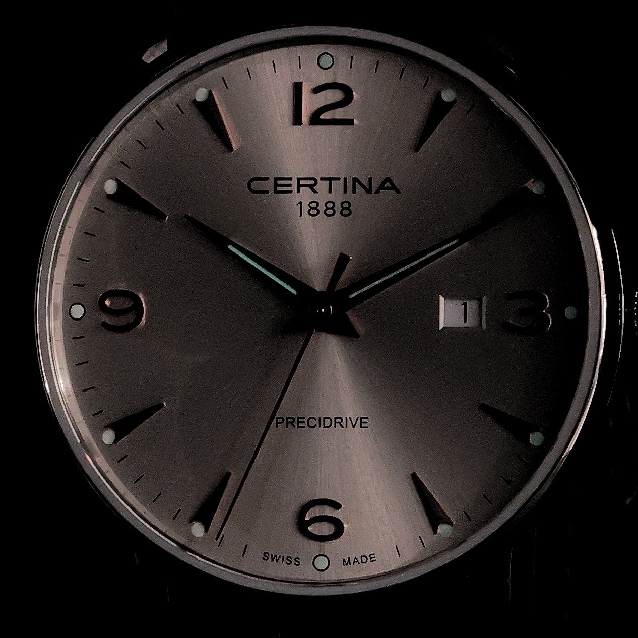Certina C0354101603701 DS Caimano 39mm DS Caimano klasyczny zegarek srebrny - miniatura 5