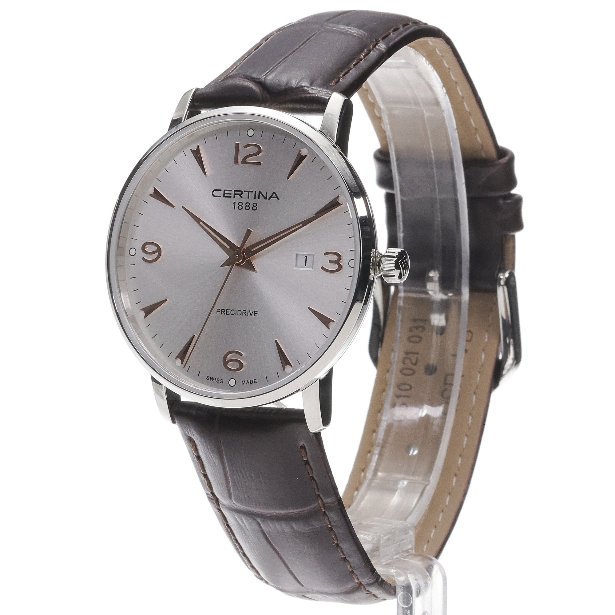 Certina C0354101603701 DS Caimano DS Caimano 39mm zegarek męski klasyczny szafirowe - miniatura 2