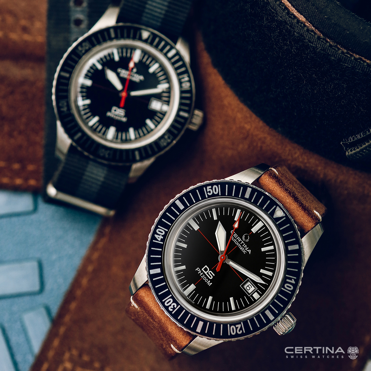 Certina C0364071605000 DS PH200M DS PH200M POWERMATIC 80 zegarek męski klasyczny z tworzywa sztucznego