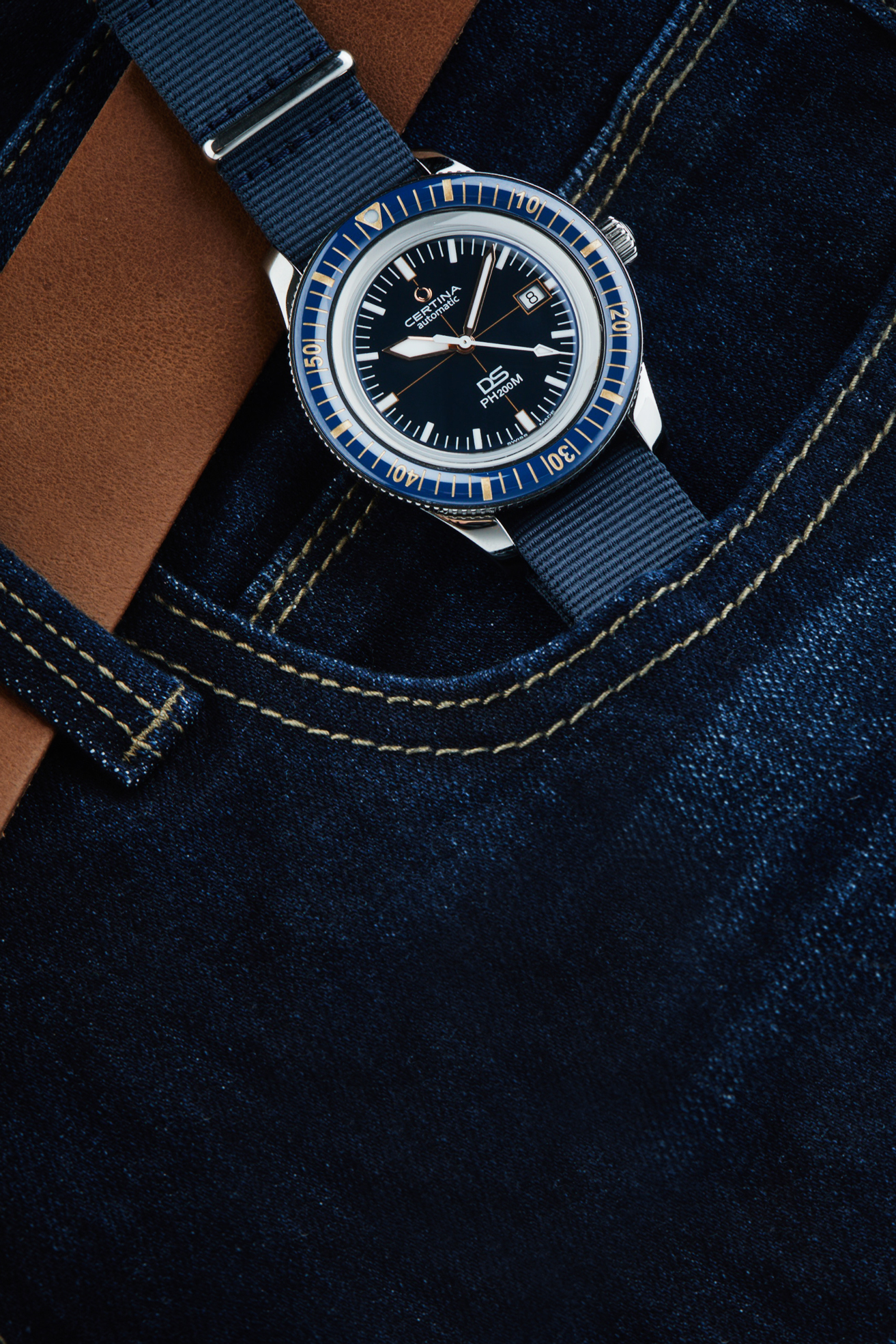 Certina C0364071804000 DS PH200M POWERMATIC 80 DS PH200M klasyczny zegarek srebrny - miniatura 5