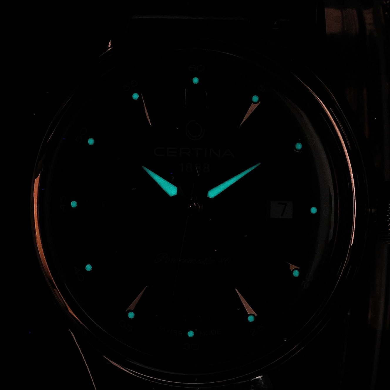 Certina C0384073608700 DS DS Powermatic 80 40mm zegarek męski sportowy szafirowe - miniatura 5