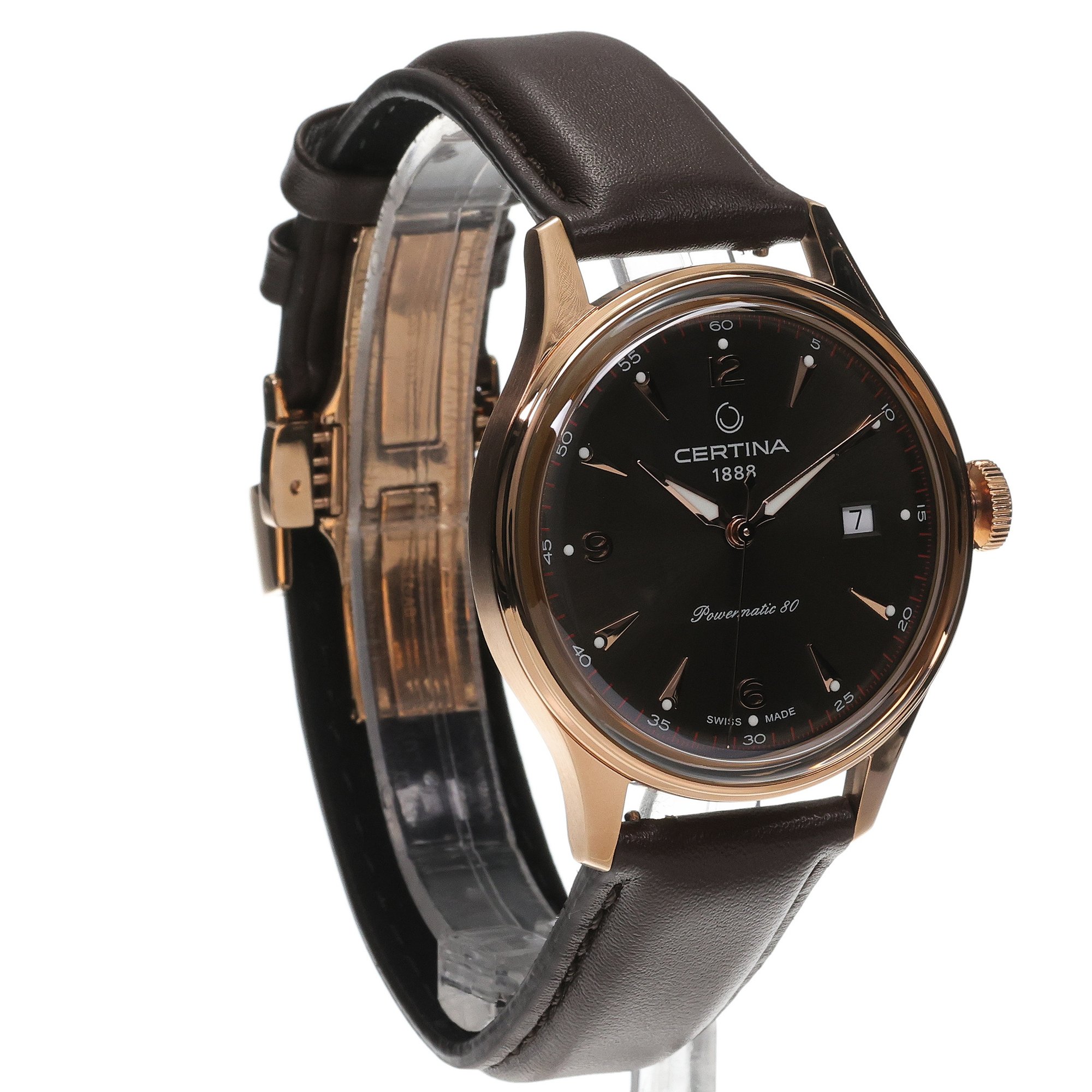 Certina C0384073608700 zegarek różowe złoto sportowy DS pasek - miniatura 3