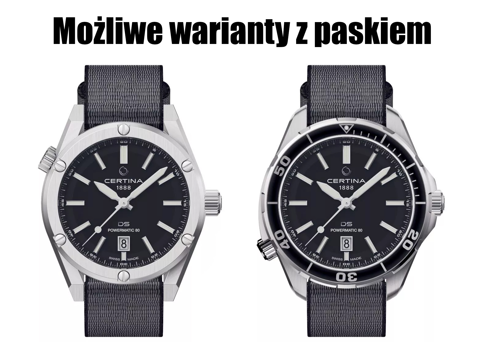 Certina C0414071905100 DS+ Kit Aqua Sport DS+ klasyczny zegarek srebrny