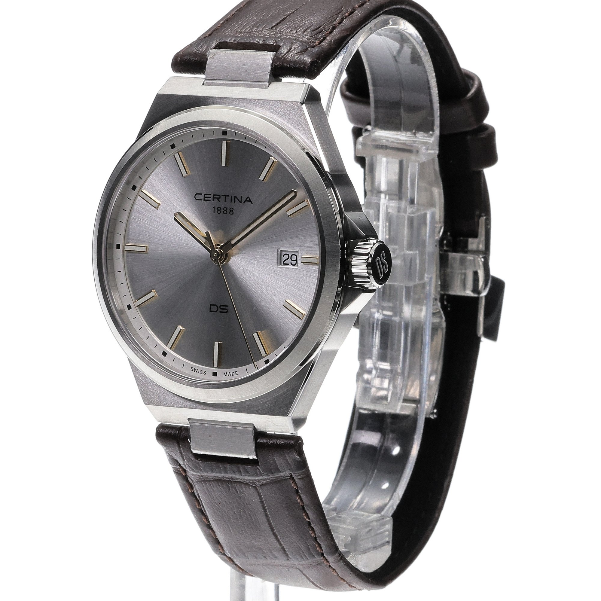 Certina C0434101603100 DS-7 DS-7 Quartz 39mm zegarek męski klasyczny szafirowe - miniatura 2