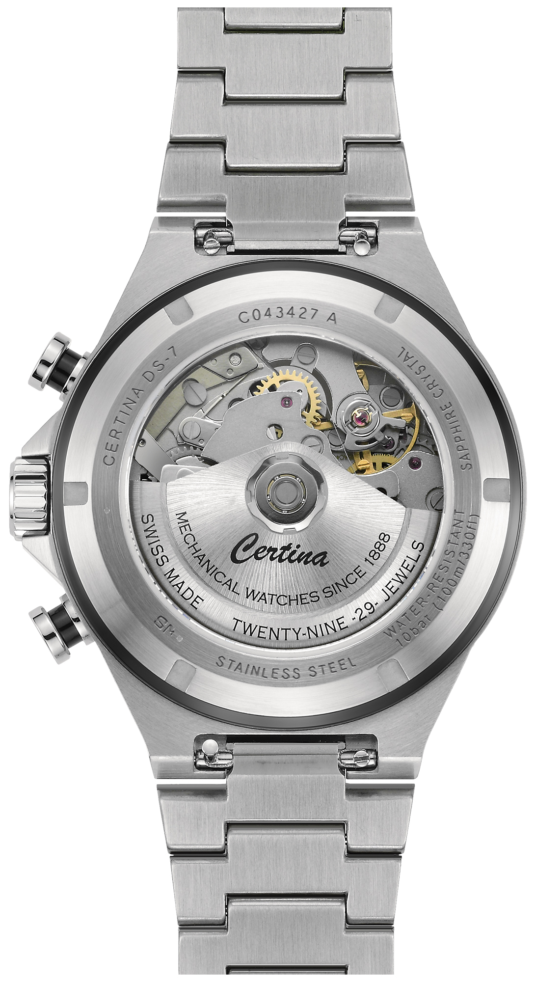 Certina C0434272105100 zegarek srebrny sportowy DS-7 bransoleta - miniatura 3