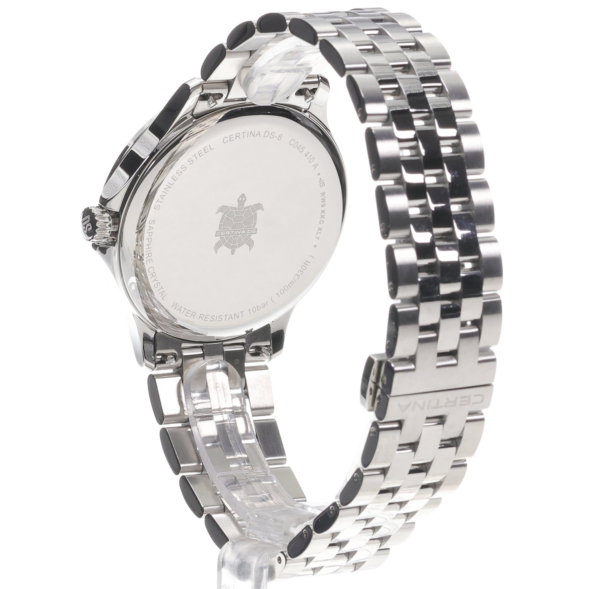 Certina C0454101105100 zegarek srebrny klasyczny DS-8 bransoleta