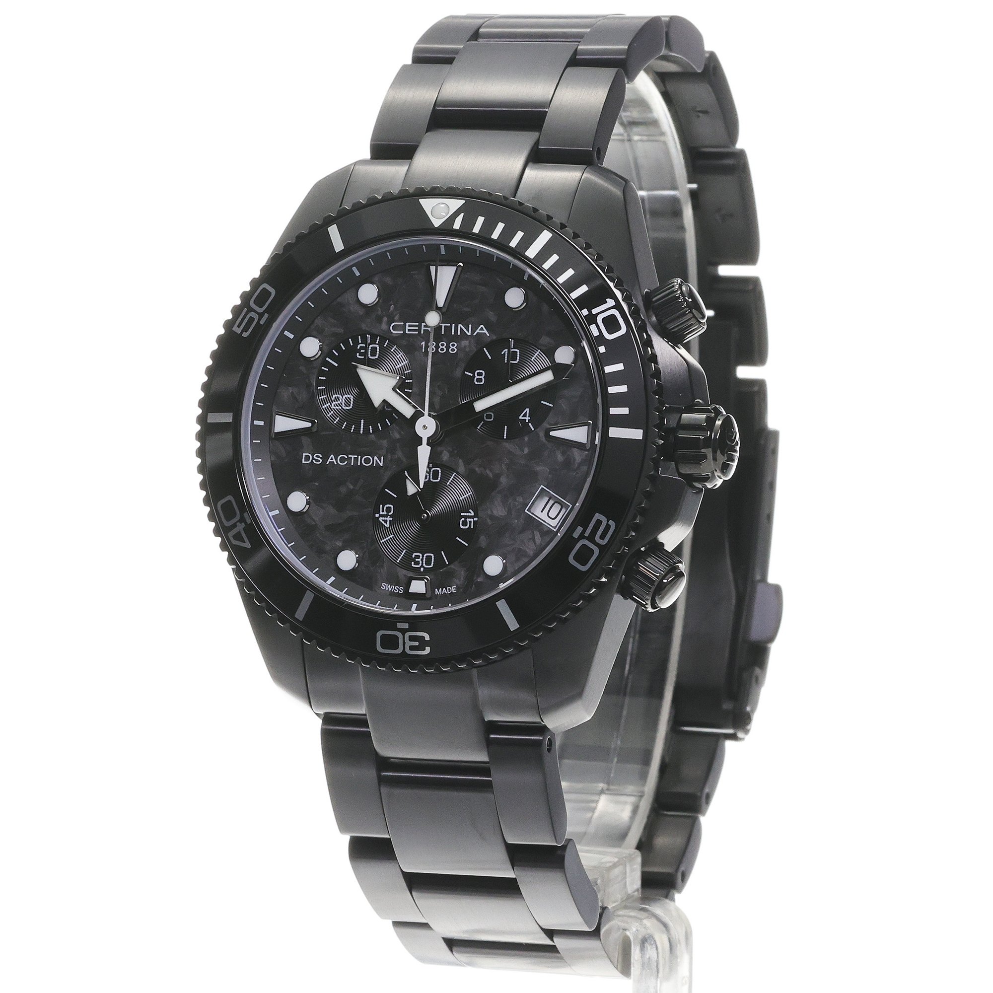 Certina C0484173320100 DS Action DS Action Chrono zegarek męski sportowy szafirowe - miniatura 2