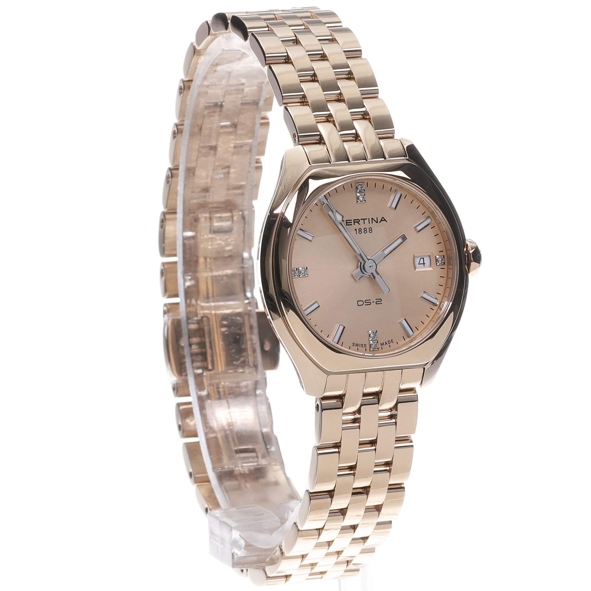 Certina C0492103302600 DS-2 Lady mini zegarek damski klasyczny szafirowe - miniatura 3